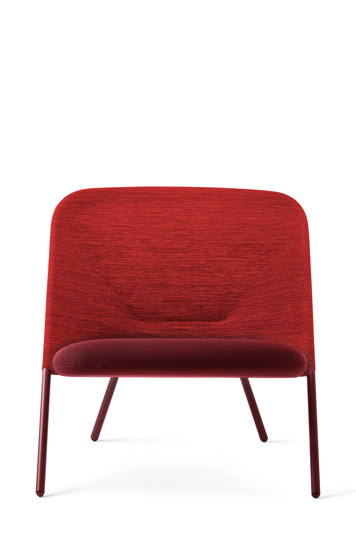 Shift Lounge Chair red front side